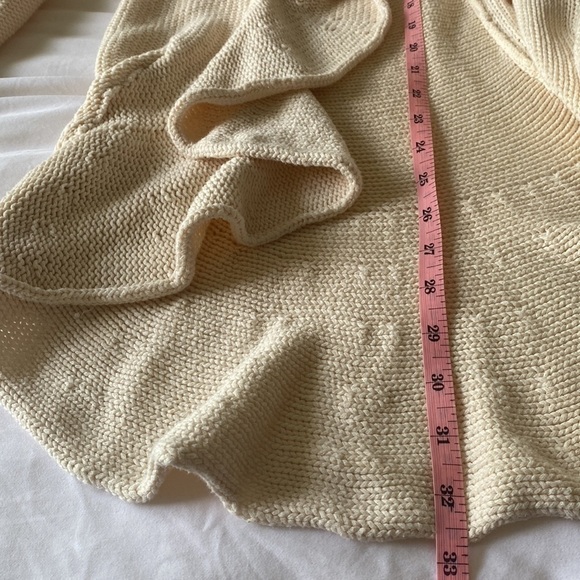 Free people Cascading Ruffle Ivory Cardigan S - Picture 8 of 10